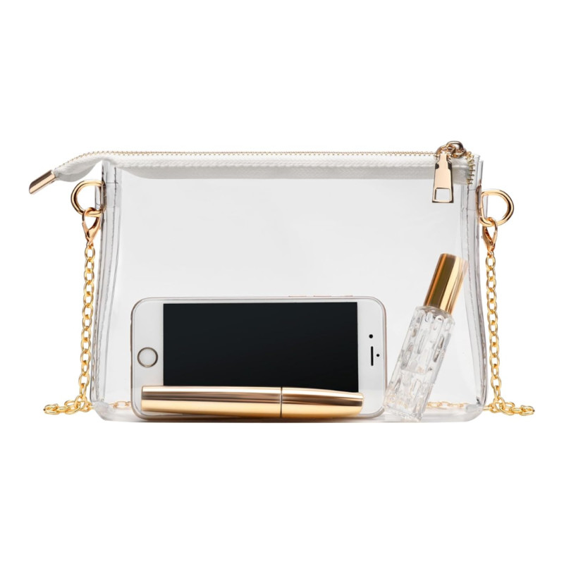 Amazon's bestselling clear crossbody bag is only $9, and it has a "cute, stylish vibe"