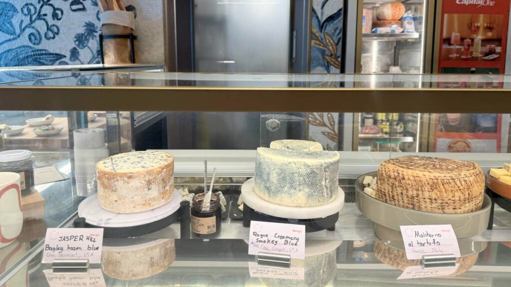 I visited an airport lounge that's so fancy it has a cheesemonger