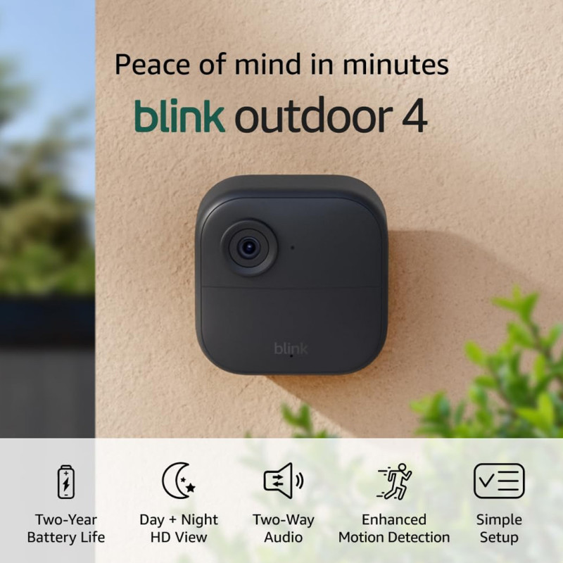 Amazon is selling a $190 wireless Blink security camera set with night vision for $75