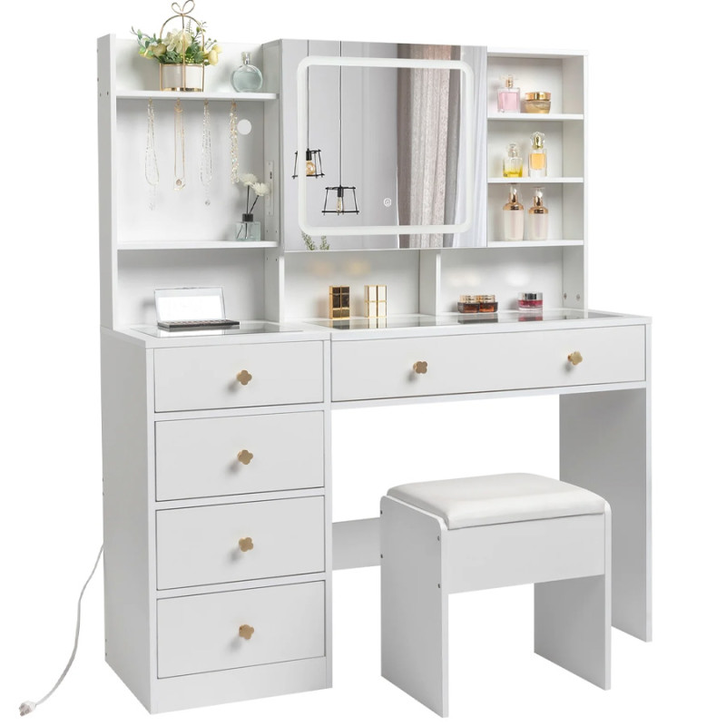 Walmart is selling a $370 LED vanity desk for $210 right now