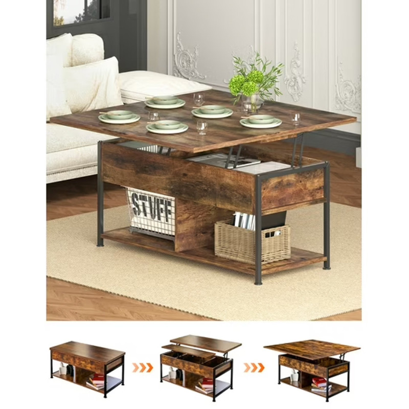 Walmart is selling a versatile 3-in-1 coffee table with storage for $85