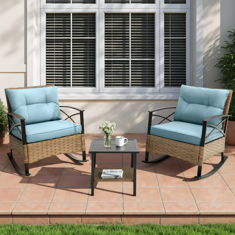 Walmart is selling a 'super sturdy' $430 rocking bistro patio set for $161
